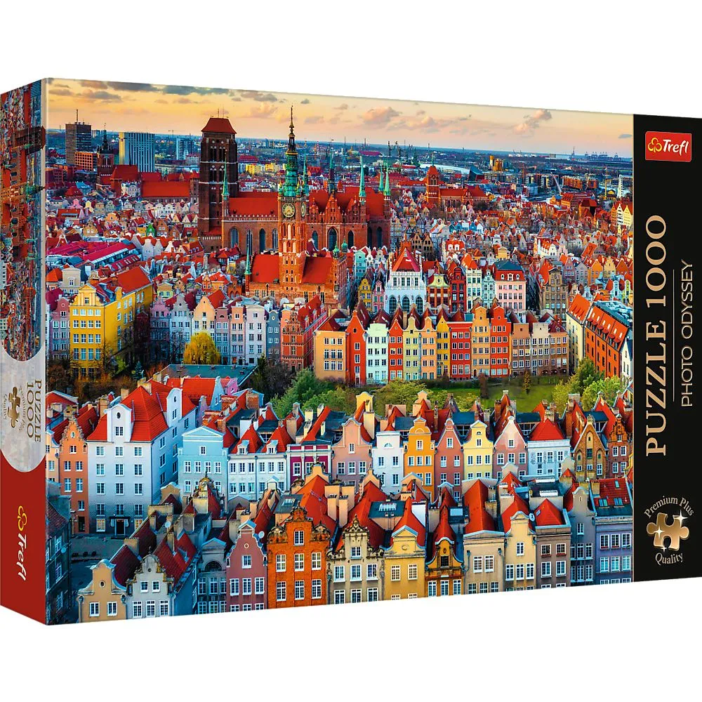 PUZZLE TREFL 1000 PREMIUM PLUS PHOTO ODYSSEY VEDERE A ORASULUI GDANSK POLONIA