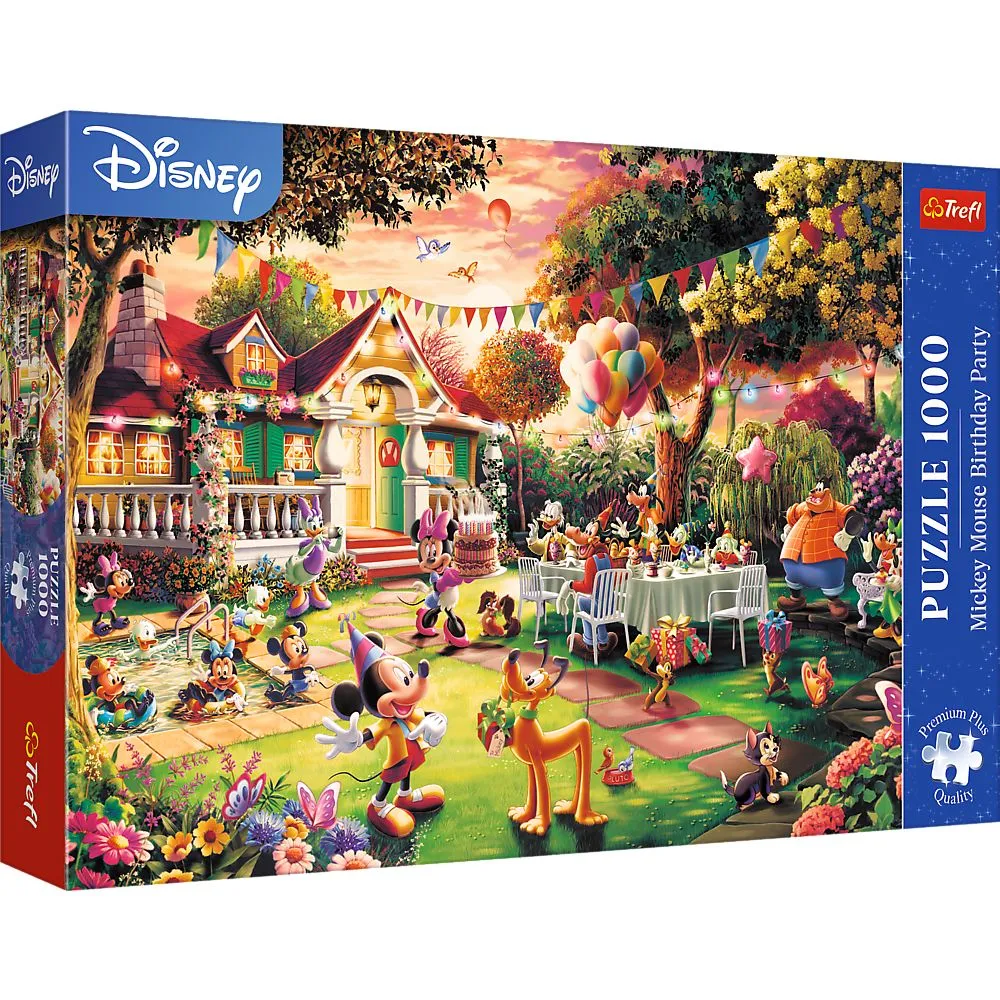 PUZZLE TREFL 1000 PREMIUM PLUS DISNEY MICKEY MOUSE PETRECERE ZI DE NASTERE