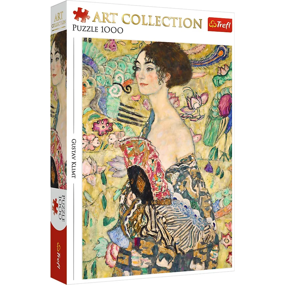 PUZZLE TREFL 1000 ART COLLECTION GUSTAV KLIMT DOAMNA CU EVANTAI