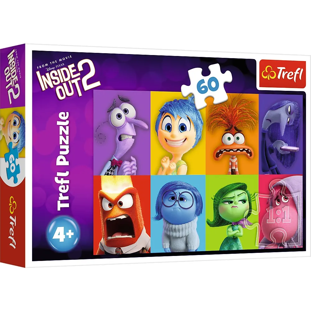 PUZZLE TREFL 60 DISNEY INSIDE OUT 2 EMOTIILE COPIILOR