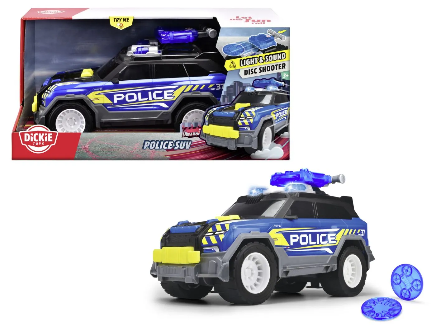 DICKIE MASINA DE POLITIE SUV CU SUNETE SI LUMINI 30CM