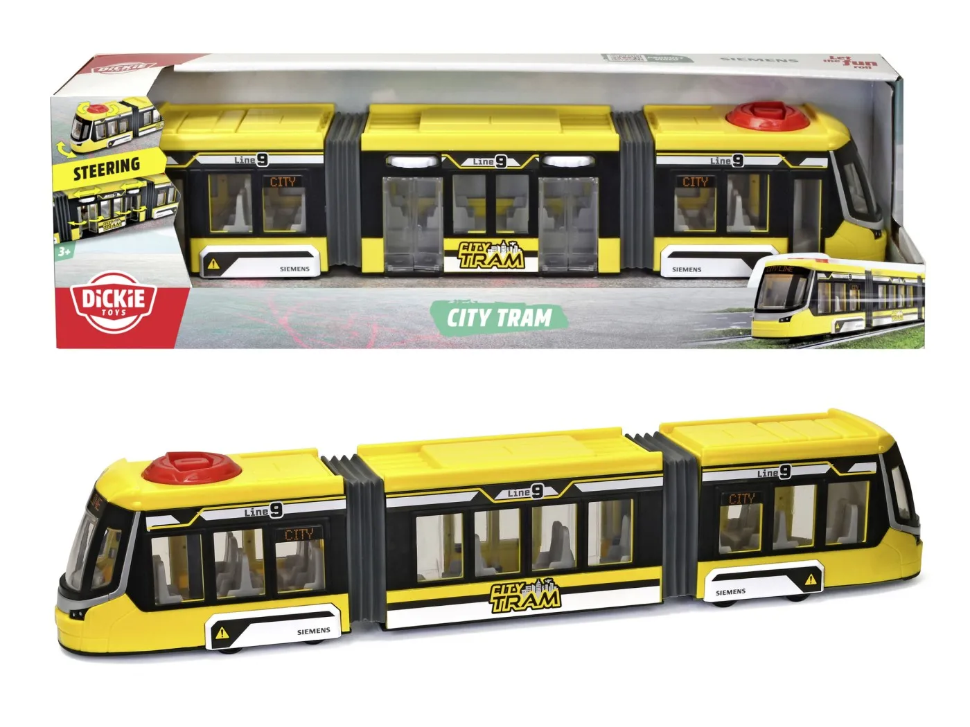 DICKIE TRAMVAI SIEMENS AVENIO GALBEN