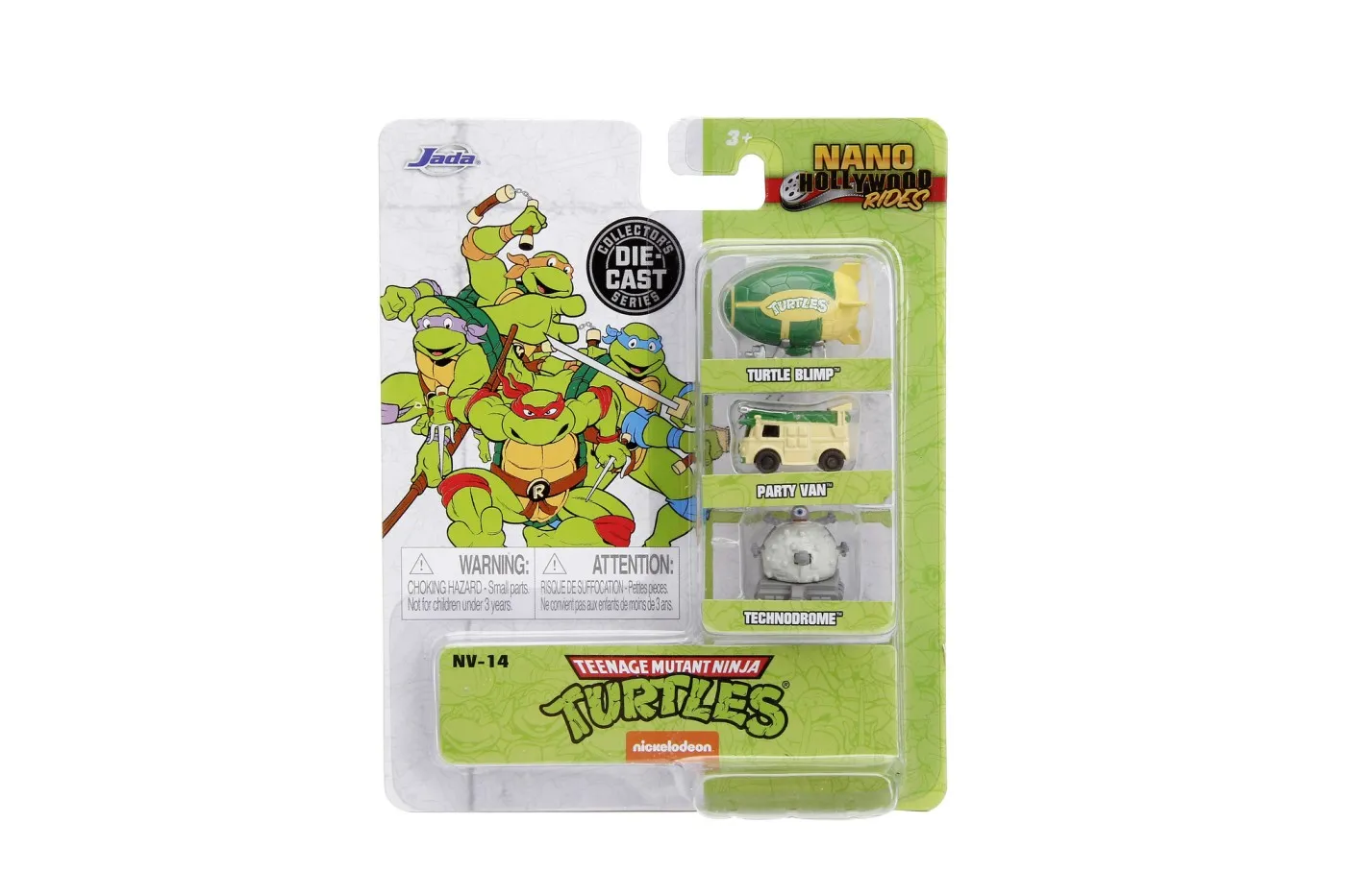 JADA SET 3 MASINUTE METALICE TESTOASELE NINJA 4CM