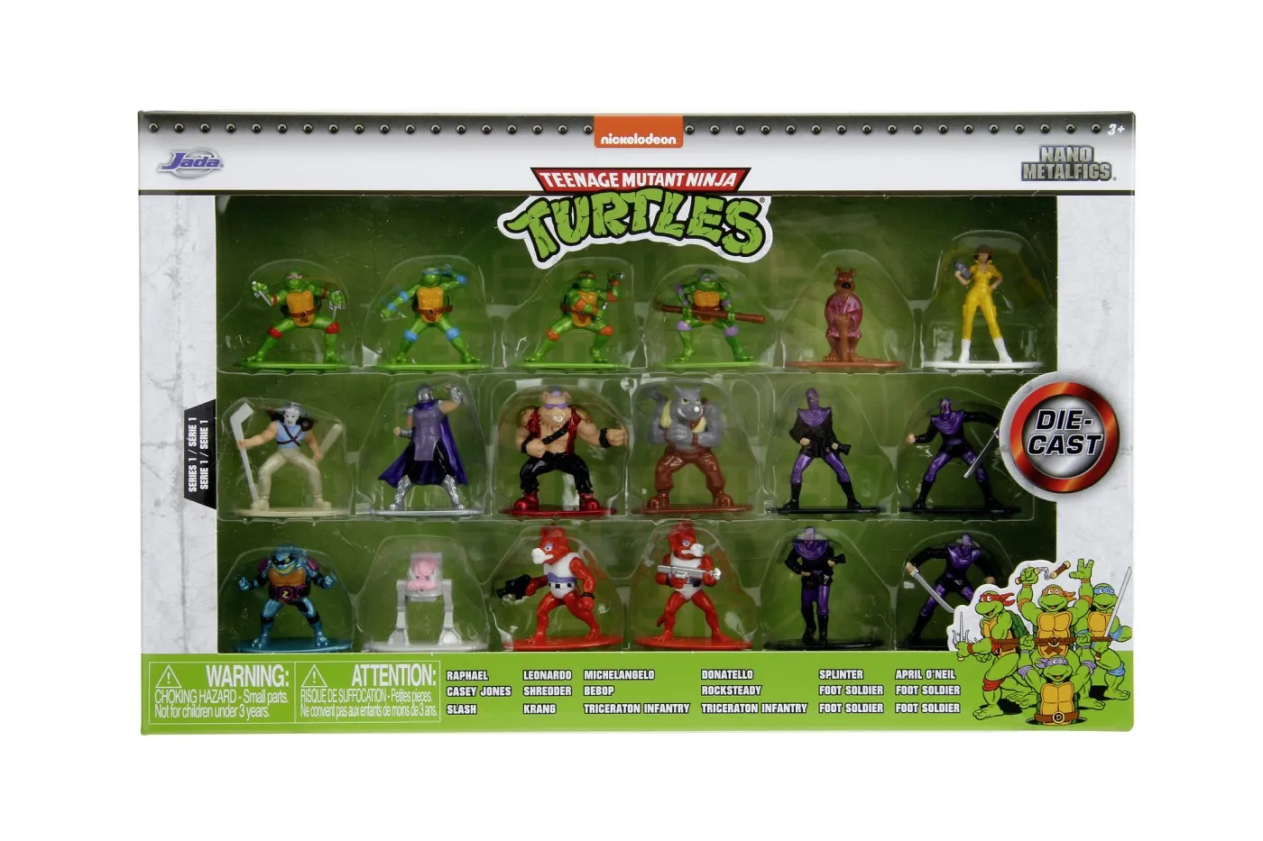 JADA NANOFIGURINE METALICE TESTOASELE NINJA 18 FIGURINE 4CM