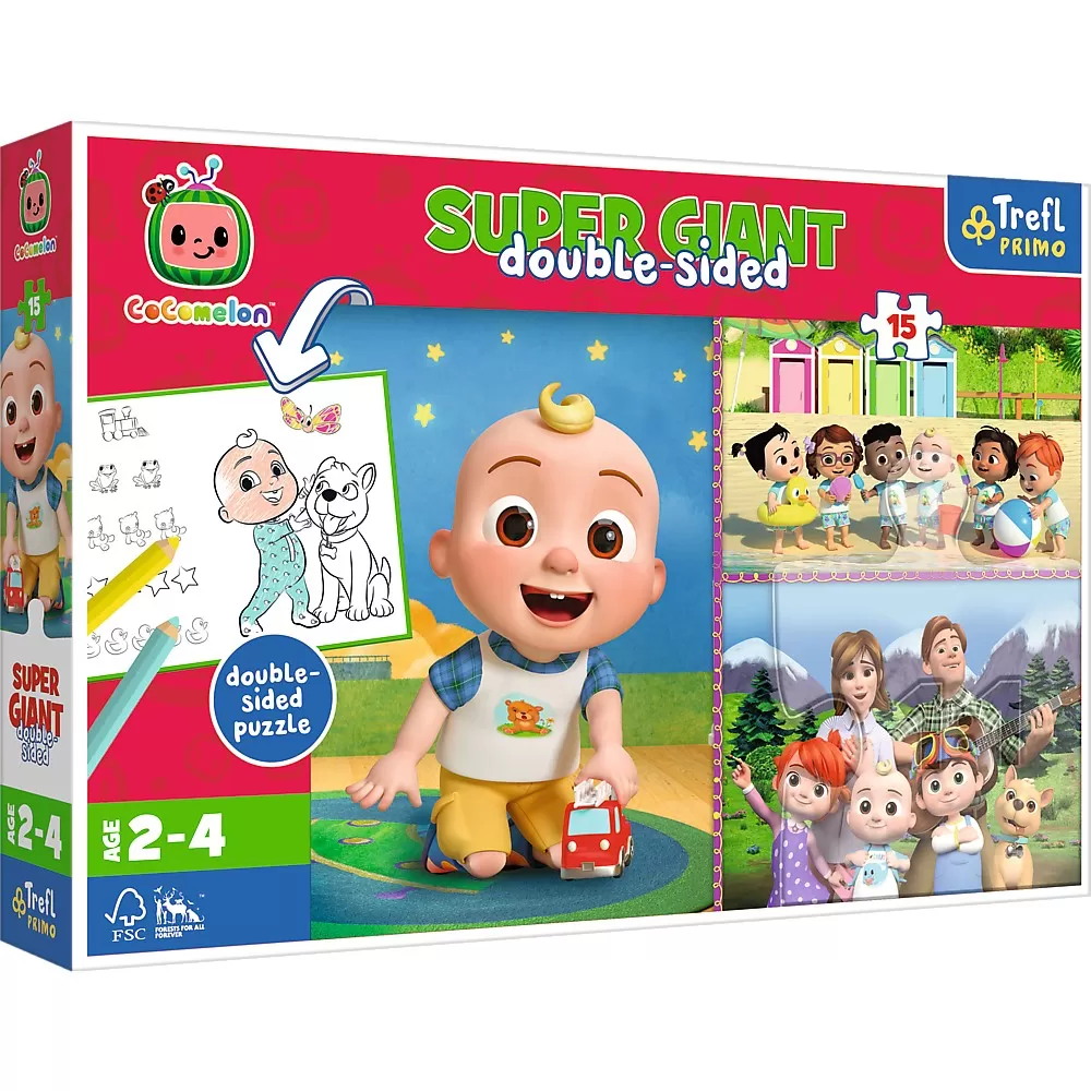 PUZZLE TREFL PRIMO SUPER GIANT 15 COCOMELON