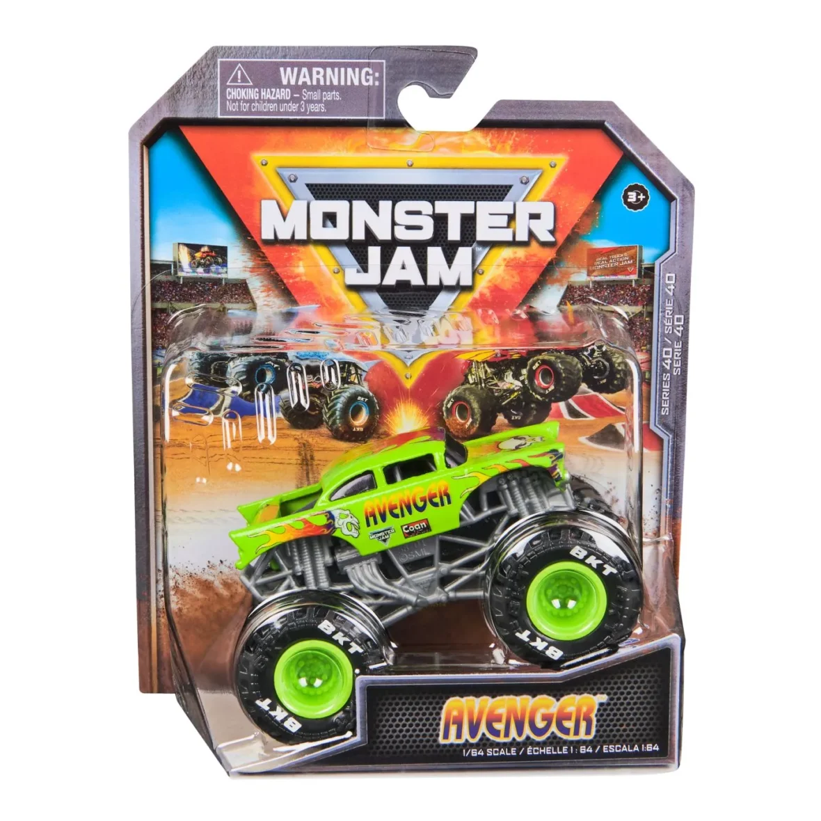 MONSTER JAM MASINUTA METALICA AVENGER SCARA 1 LA 64