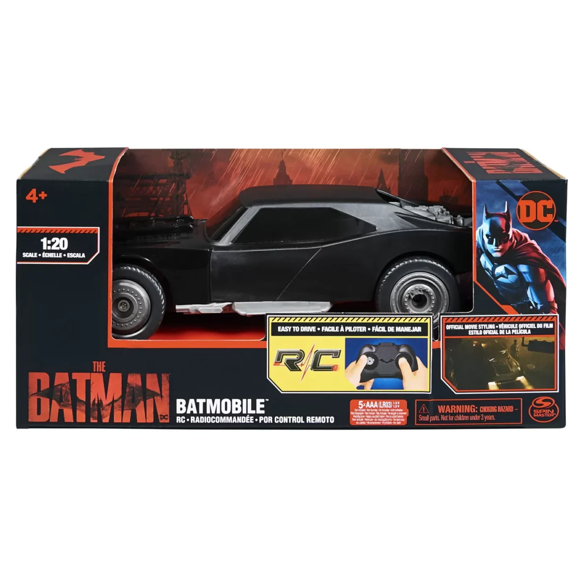 BATMAN FILM MASINA LUI BATMAN RC SCARA 1:20