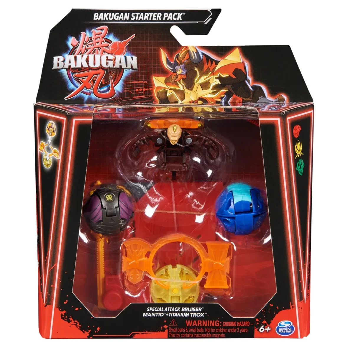 BAKUGAN STARTER PACK BRUISER MANTID TITANIUM TROX
