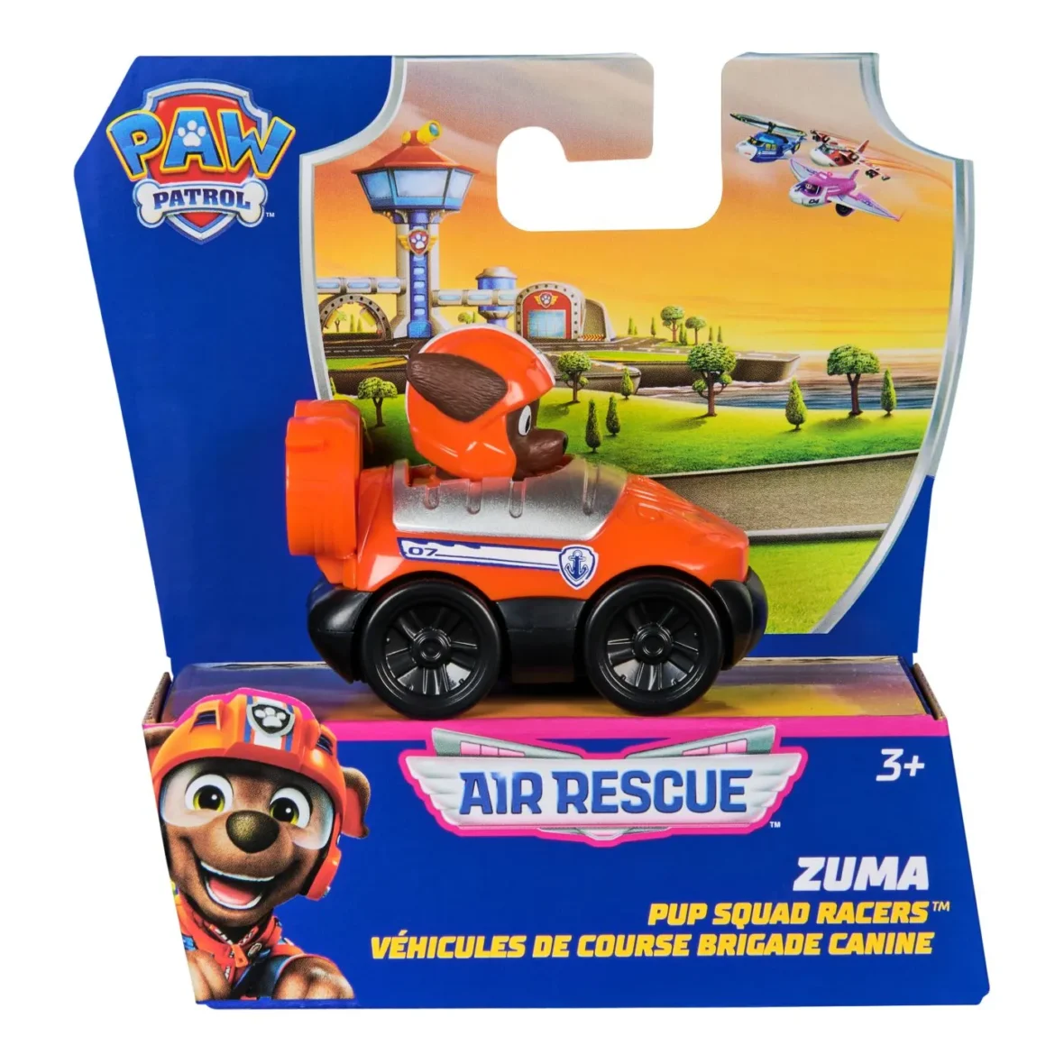 PATRULA CATELUSILOR PUP SQUAD RACERS AIR RESCUE VEHICUL METALIC ZUMA SCARA 1 LA 55