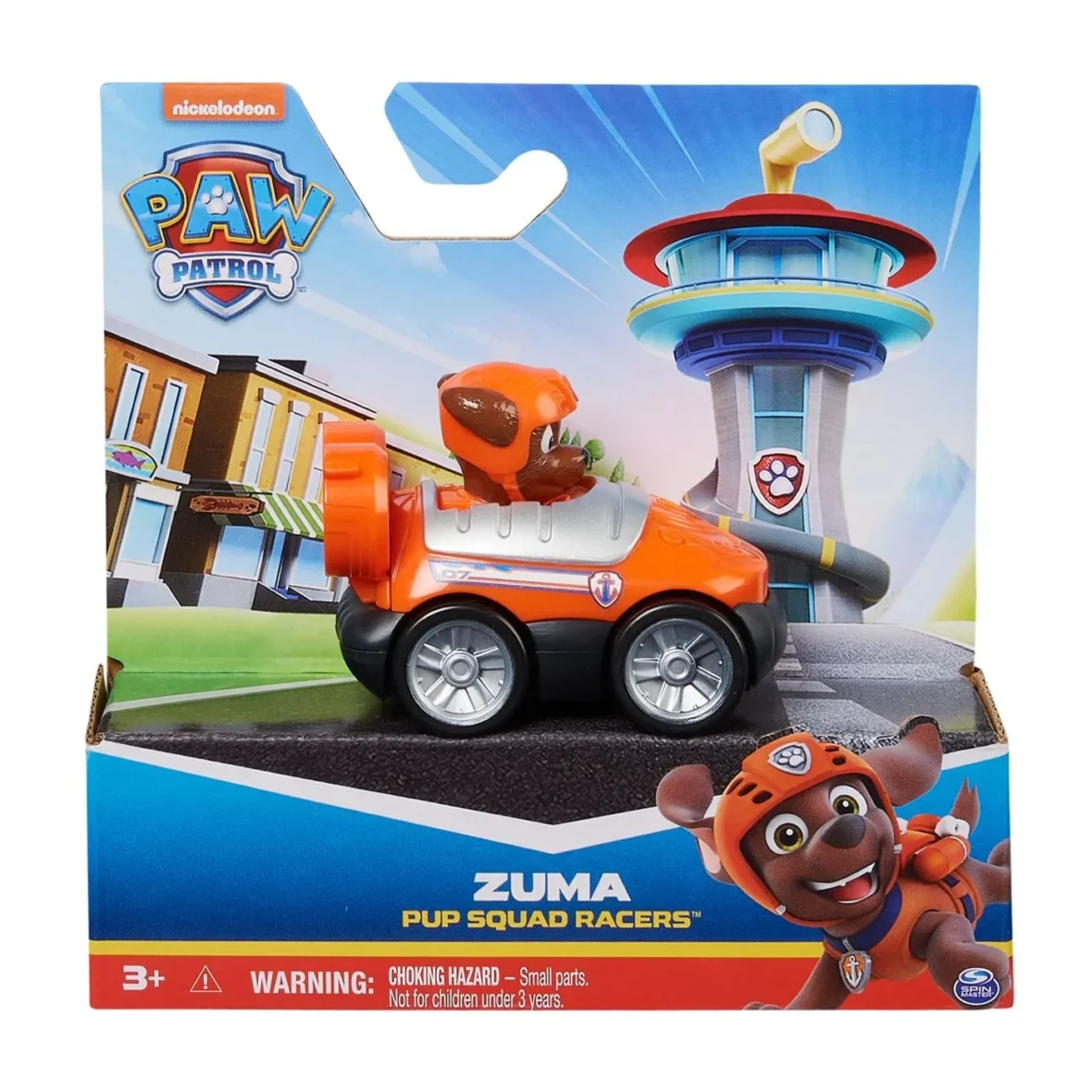 PATRULA CATELUSILOR PUP SQUAD RACERS VEHICUL CU FIGURINA ZUMA