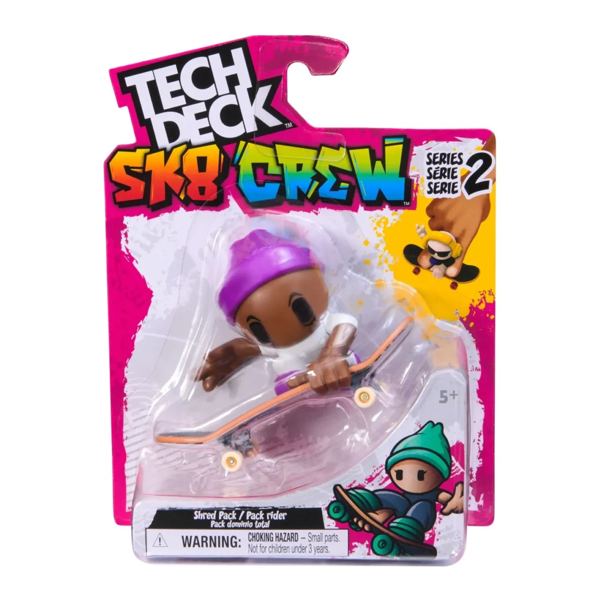 TECH DECH SK8 CREW PACHET PLACA SI FIGURINA 9.6CM SAPCA MOV