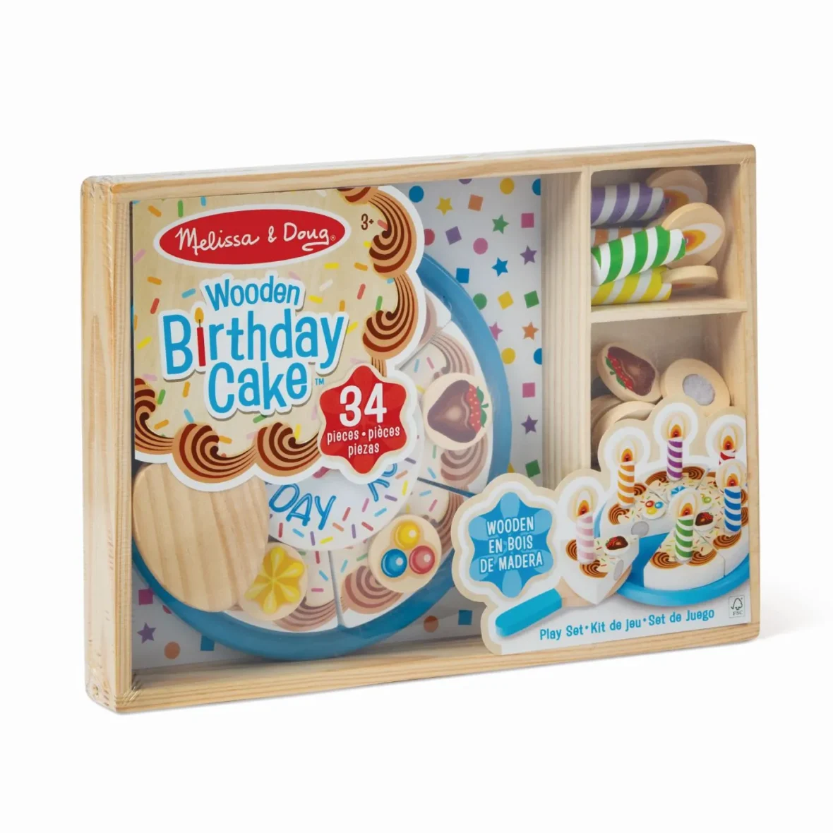 MELISSA AND DOUG SET DE JOACA DIN LEMN TORT ANIVERSAR