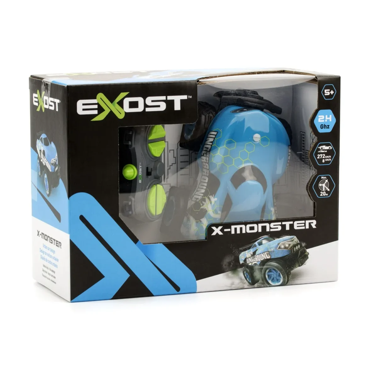 SILVERIT EXOST MASINA CU TELECOMANDA X MONSTER ALBASTRA