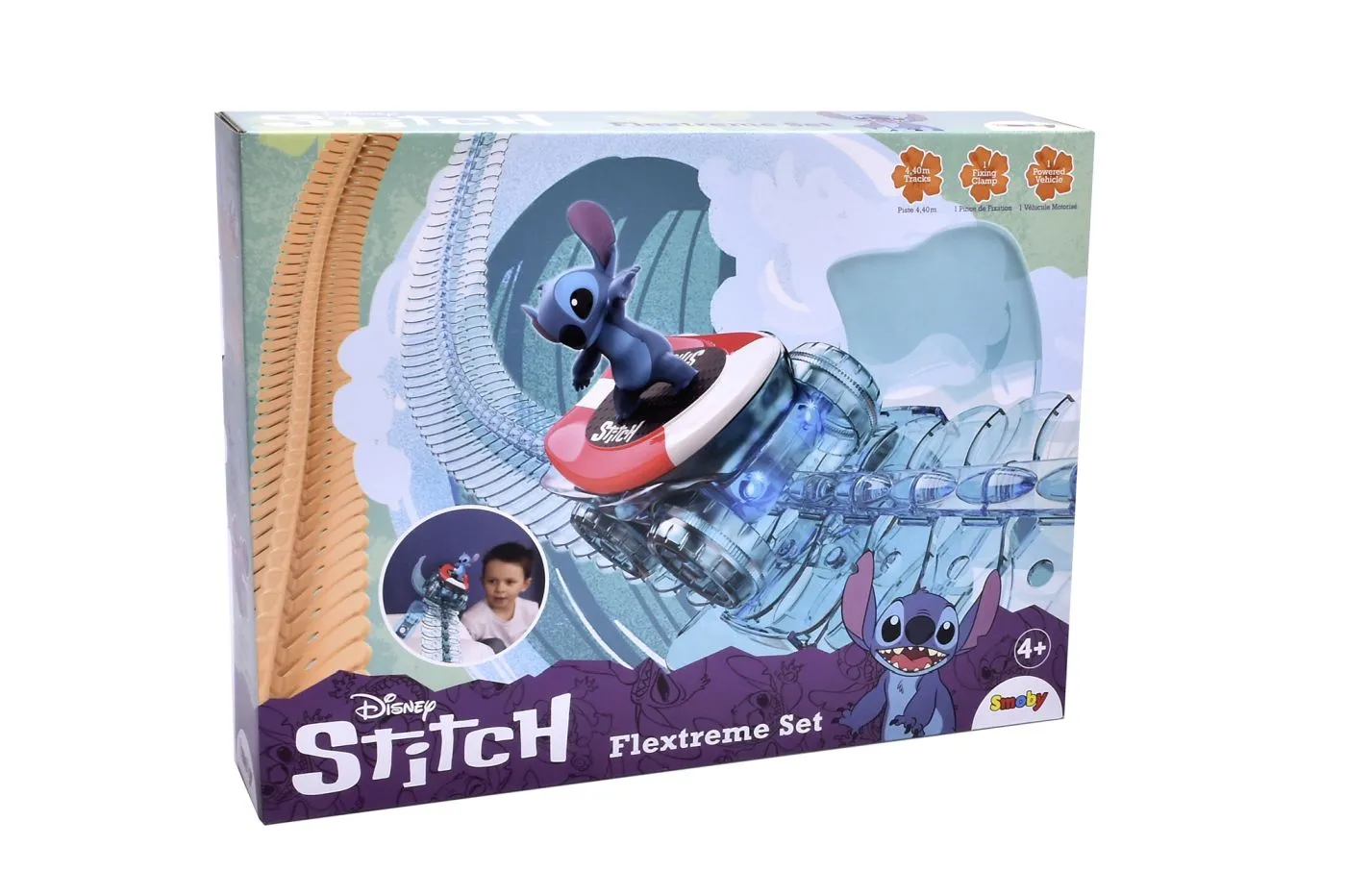 SMOBY DISNEY STITCH PISTA DE CURSE FLEXTREME SET