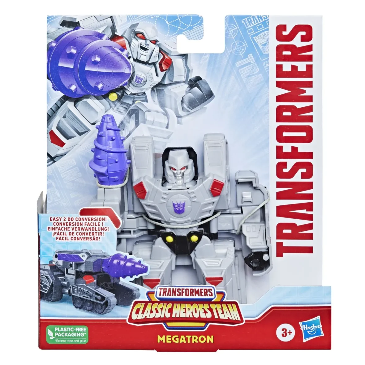 TRANSFORMERS CLASSIC HEROES TEAM ROBOT MEGATRON CONVERTIBIL