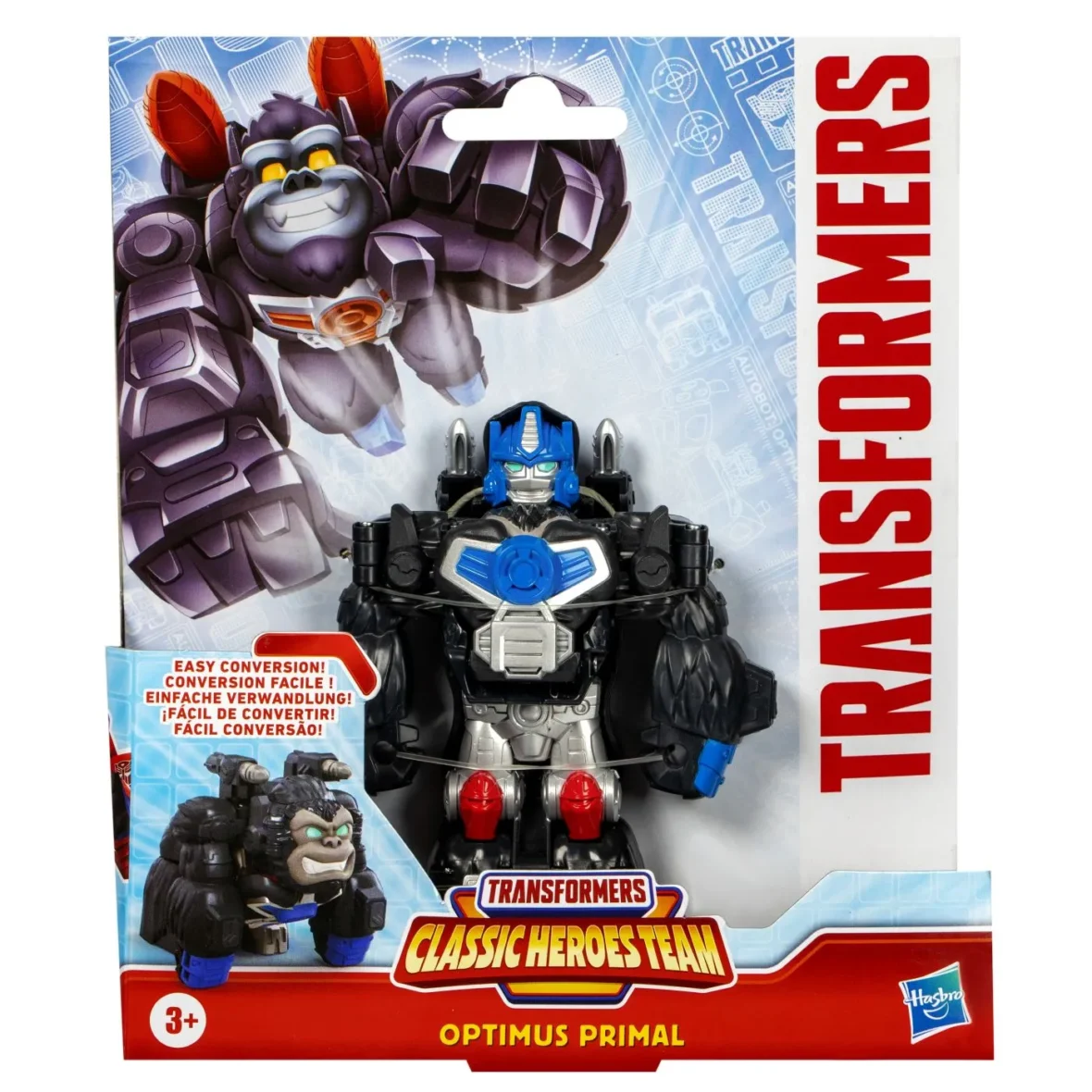 TRANSFORMERS CLASSIC HEROES TEAM ROBOT OPTIMUS PRIMAL CONVERTIBIL