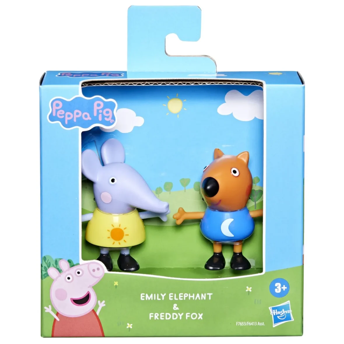 PEPPA PIG PRIETENI BUNI SET 2 FIGURINE ELEFANTUL EMILY SI VULPITA FREDDY