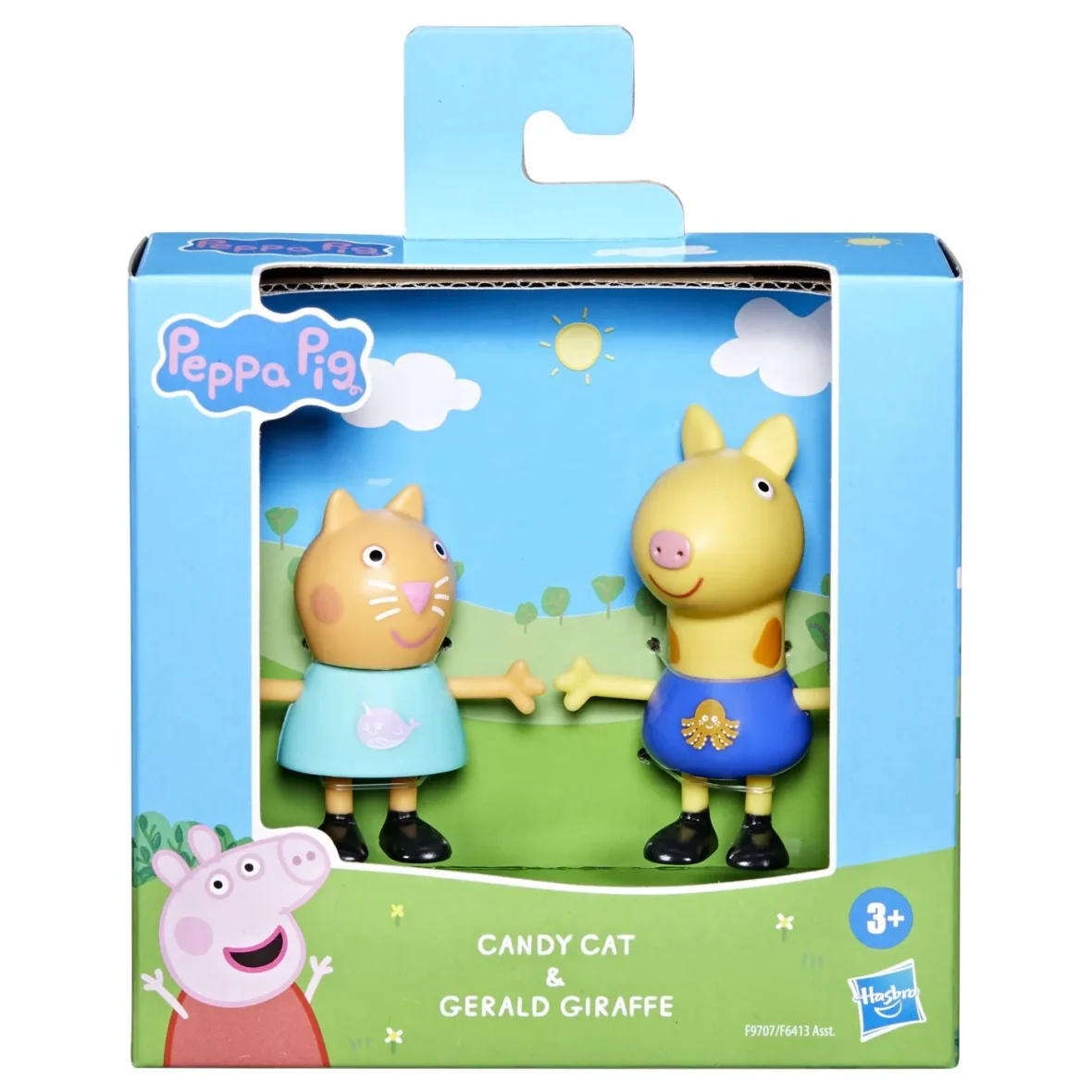 PEPPA PIG PRIETENI BUNI SET 2 FIGURINE PISICA CANDY SI GIRAFA GERALD