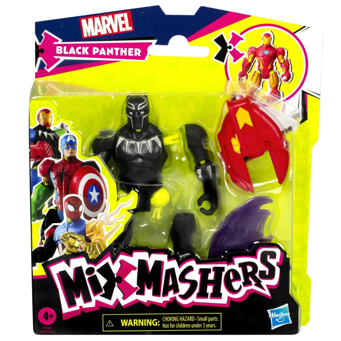 MARVEL AVENGERS MIX MASHERS FIGURINA BLACK PANTHER 12CM