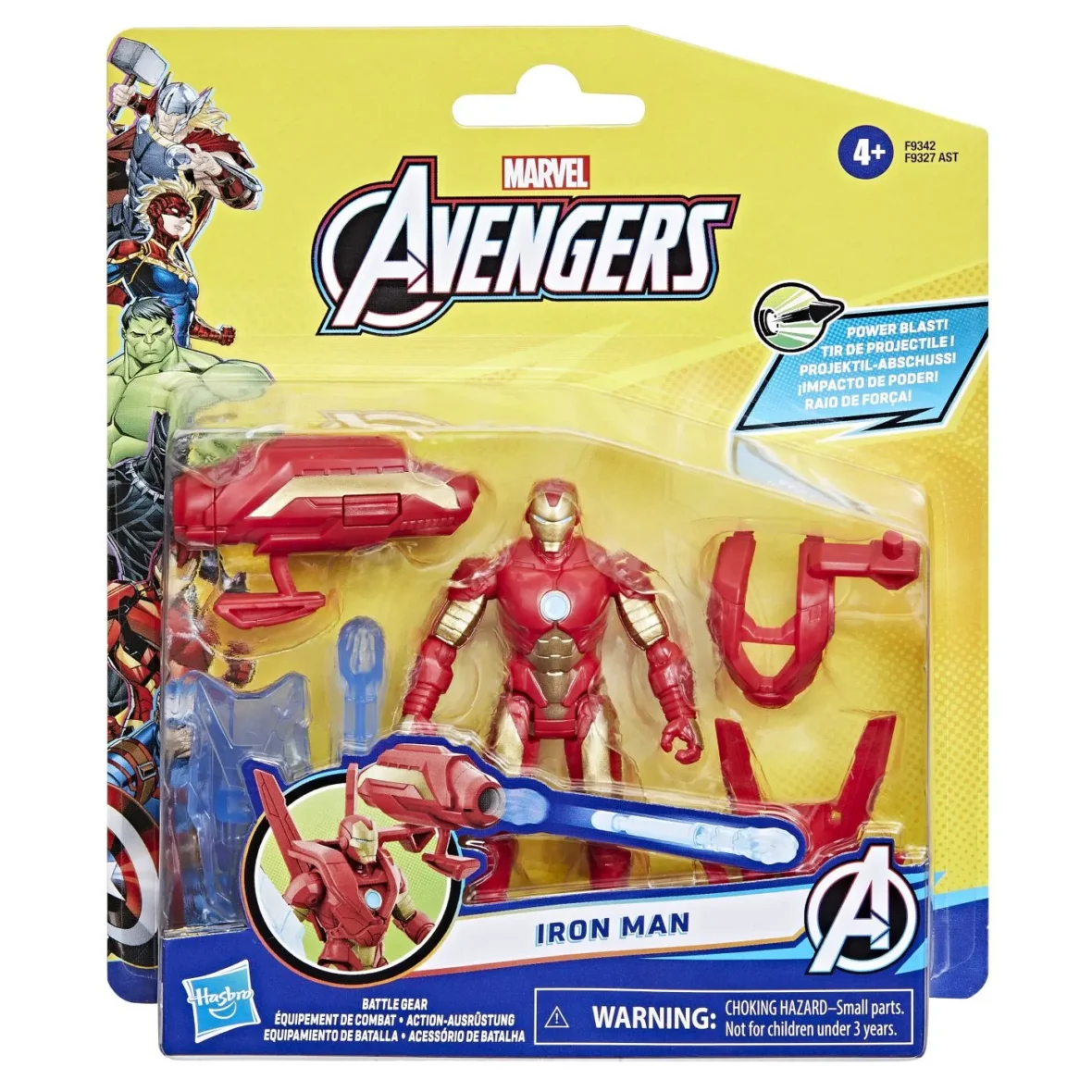 AVANGERS EPIC HERO BATTLE GEAR FIGURINA IRON MAN 10CM