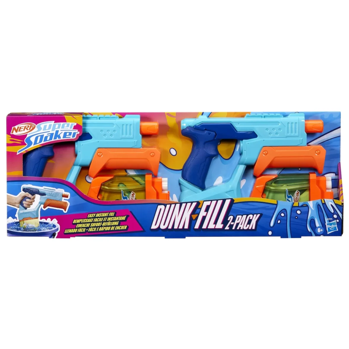 NERF SUPER SOAKER SET 2 BLASTERE NERF DUNK FILL