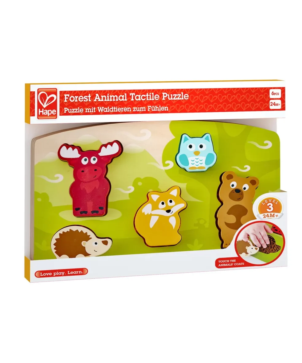 HAPE PUZLLE TACTIL – ANIMALELE DIN PADURE