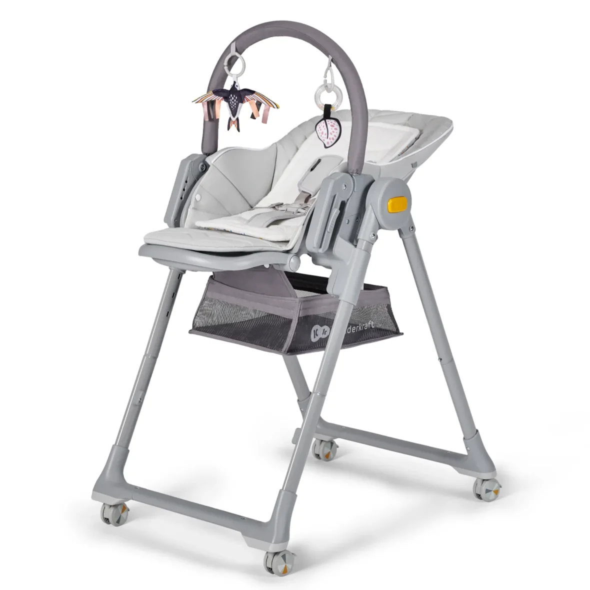 SCAUN DE MASA KINDERKRAFT LASTREE, 2 IN 1, TRANSFORMABIL, GREY