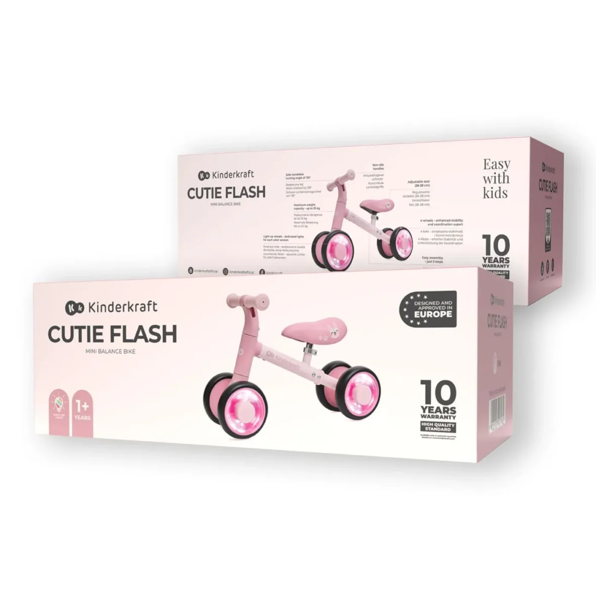 BICICLETA ECHILIBRU CUTIE FLASH, PINK