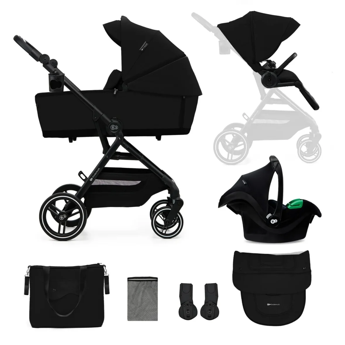 CARUCIOR KINDERKRAFT YOXI 3IN1 (MINK PRO) PURE BLACK