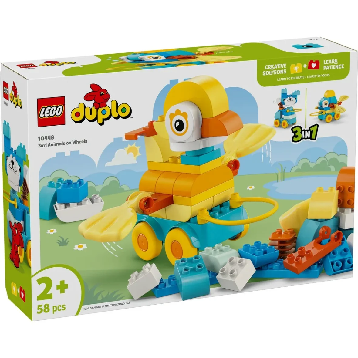 LEGO DUPLO ANIMALE PE ROTI 3 IN 1 10448