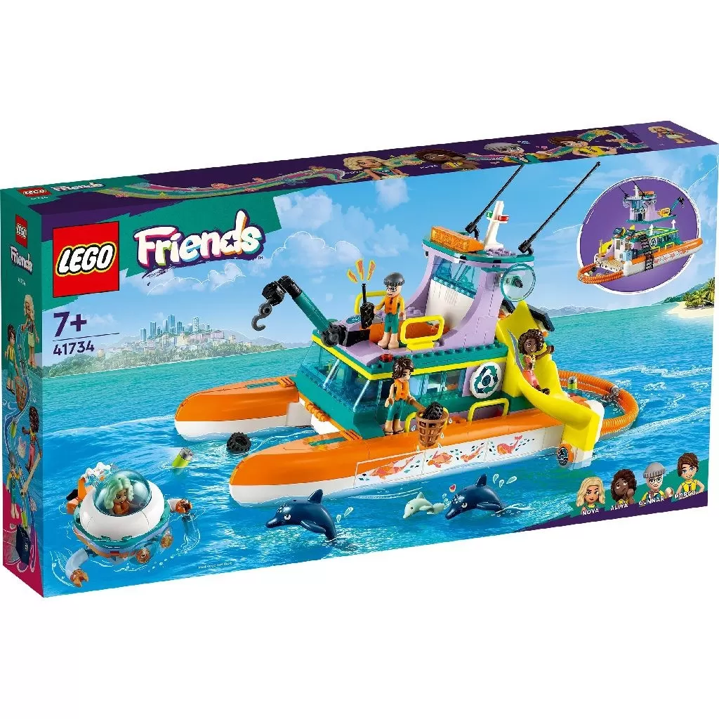 LEGO FRIENDS BARCA DE SALVARE PE MARE 41734