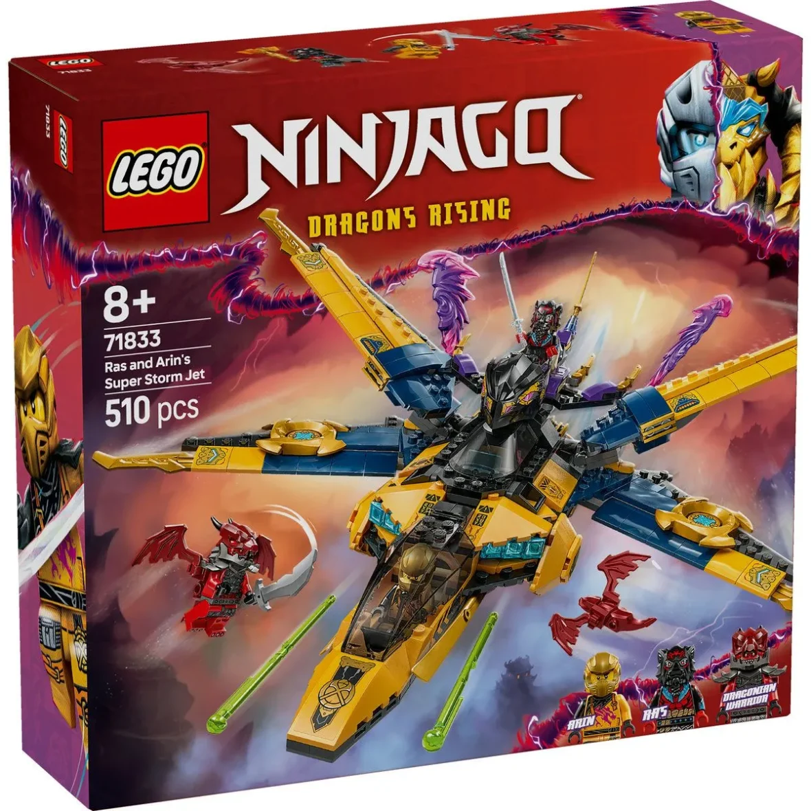 LEGO NINJAGO SUPERAVIONUL CU REACTIE AL LUI RAS SI ARIN 71833