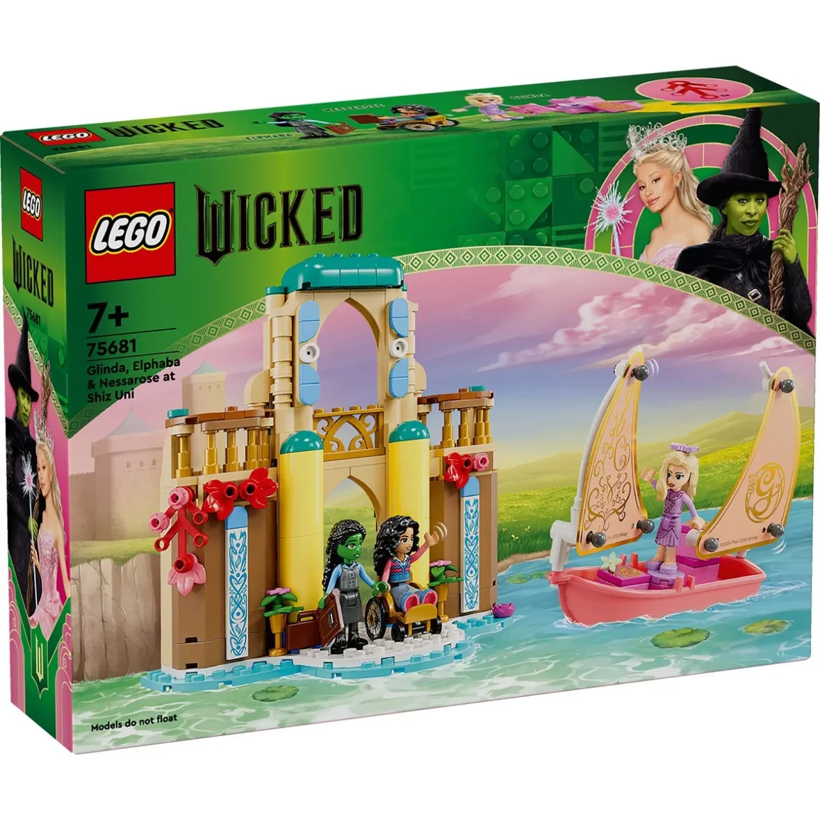 LEGO WICKED GLINDA ELPHABA SI NESSAROSE LA UNIVERSITATEA SHIZ 75681