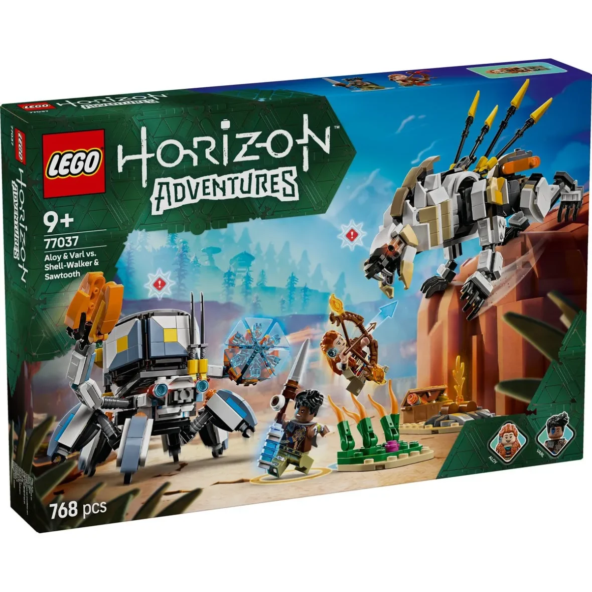 LEGO HORIZON ADVENTURES ALOY SI VARL VS SHELL WALKER SI SAWTOOTH 77037