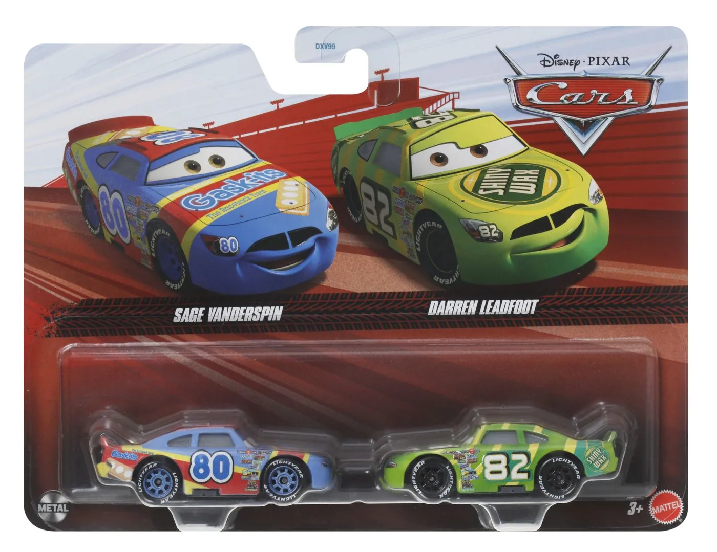 CARS3 SET 2 MASINUTE METALICE SAGE VANDERSPIN SI DARREN LEADFOOT