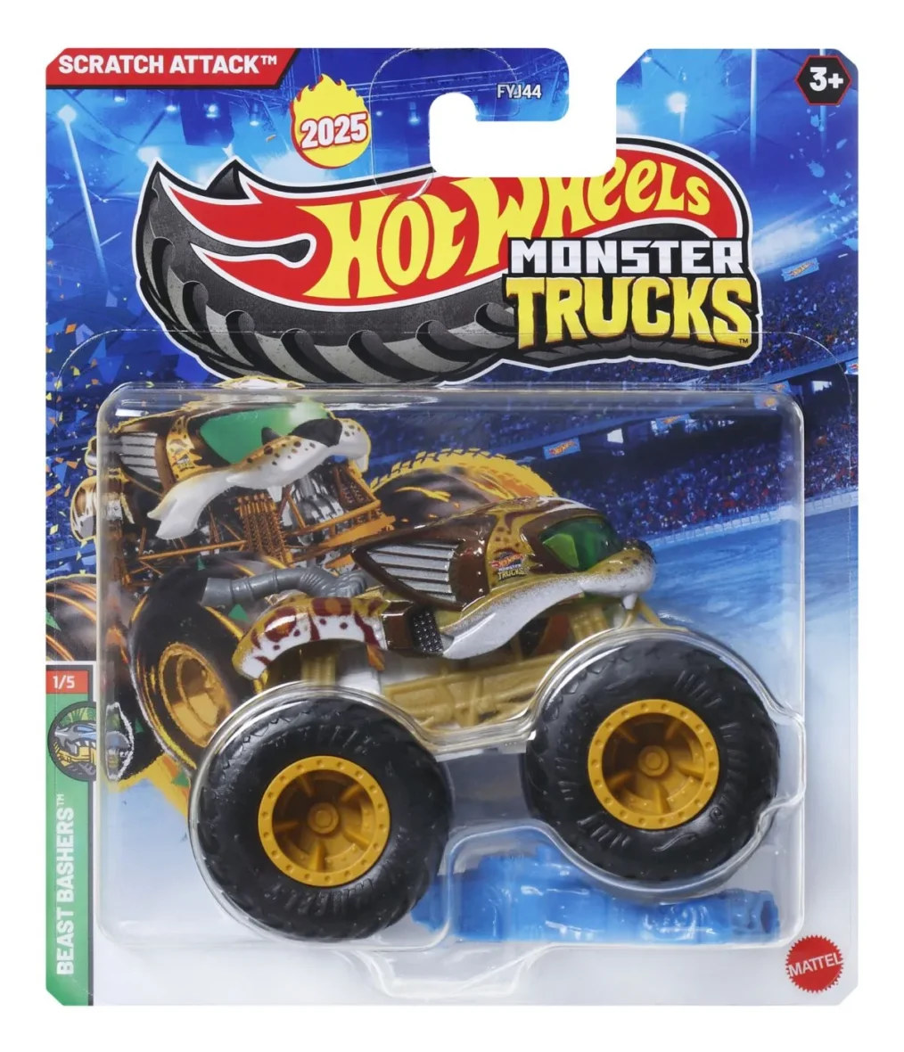 HOT WHEELS MONSTER TRUCK MASINUTA SCRATCH ATTACK SCARA 1:64