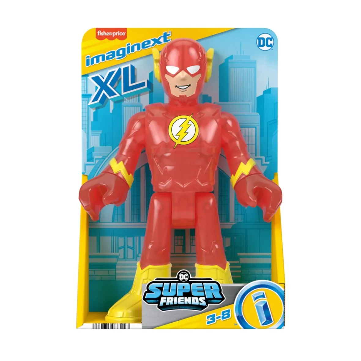 FISHER PRICE IMAGINEXT DC SUPER FRIENDS FIGURINA FLASH XL