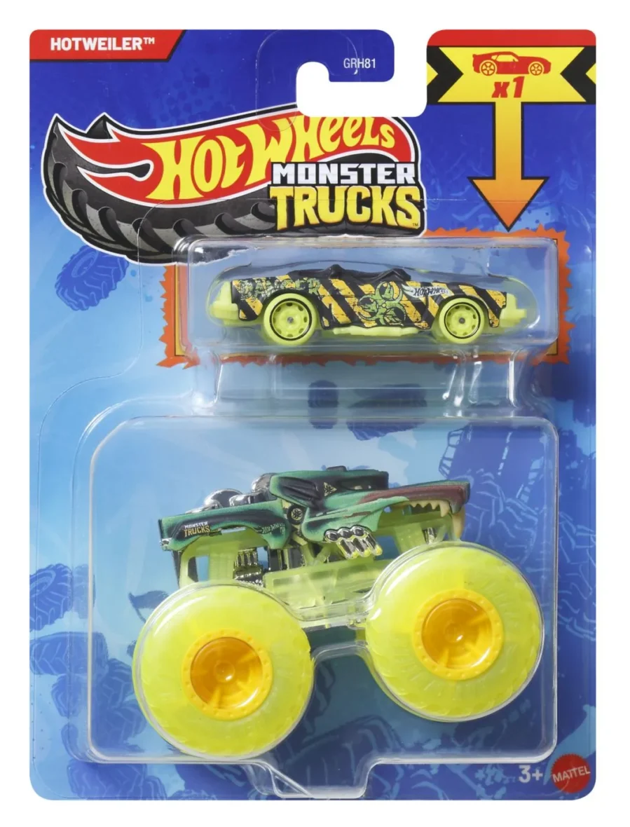 HOT WHEELS MONSTER TRUCK SI MASINUTA METALICA HOTWEILER