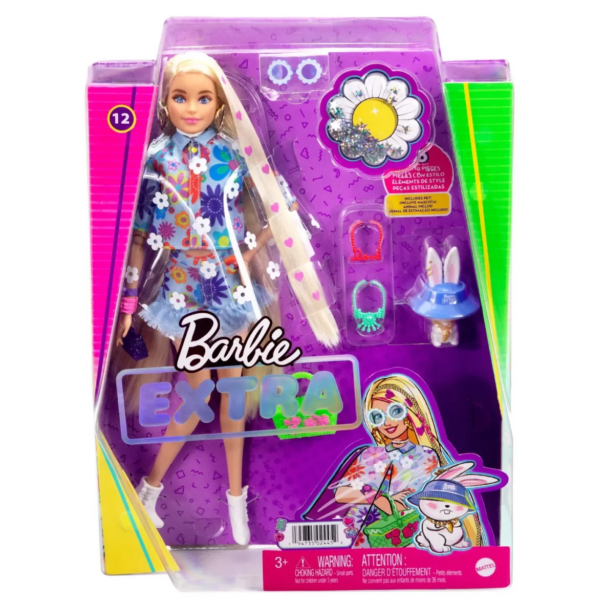 PAPUSA BARBIE EXTRA FLOWER POWER