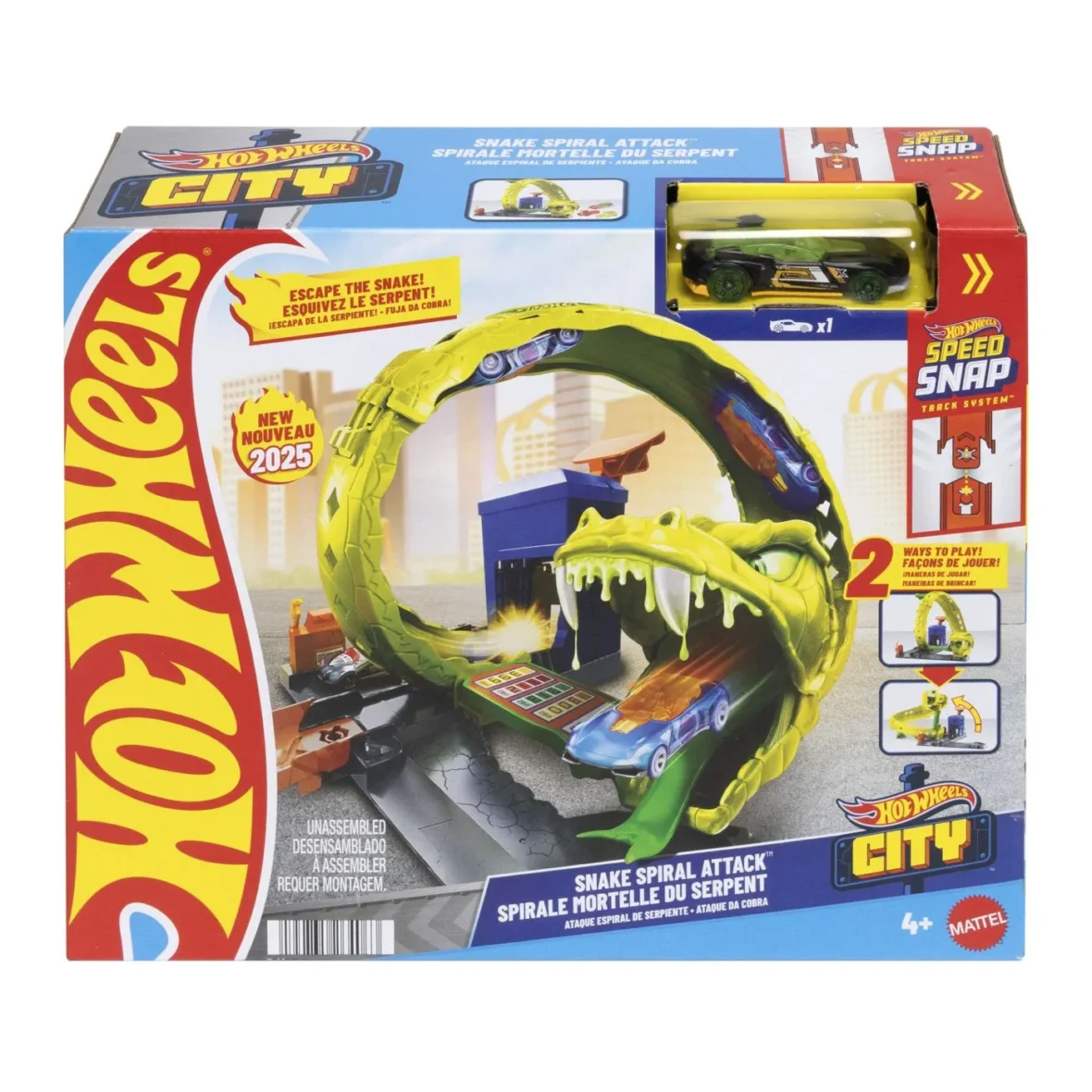HOT WHEELS CITY PISTA ATACUL SPIRAL AL SARPELUI