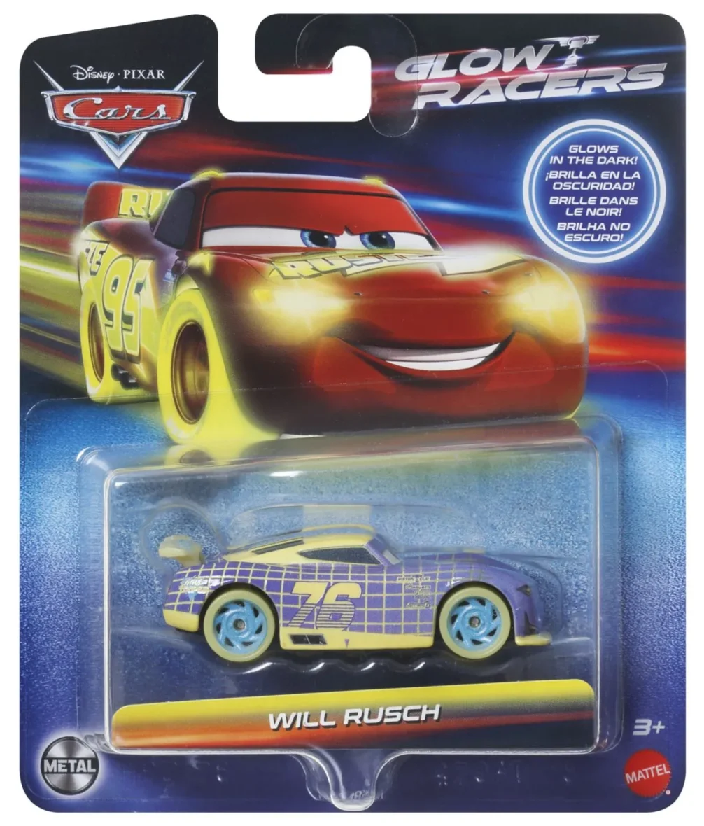 CARS GLOW RACERS MASINUTA METALICA WILL RUSCH SCARA 1 LA 55