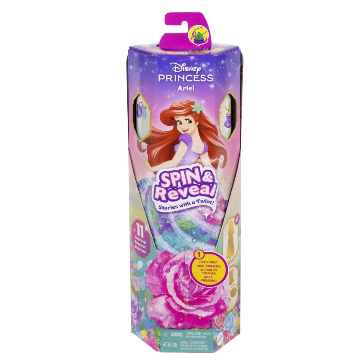 DISNEY PRINCESS SPIN AND REVEAL PAPUSA ARIEL