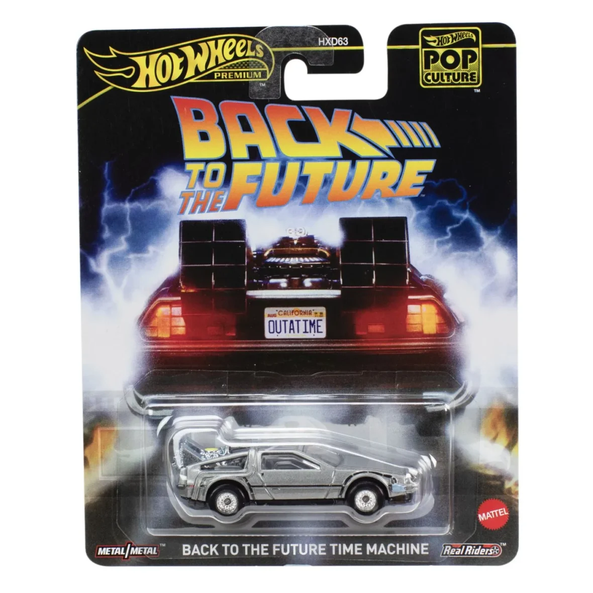 HOT WHEELS POP CULTURE MASINUTA METALICA BACK TO THE FUTURE SCARA 1:64