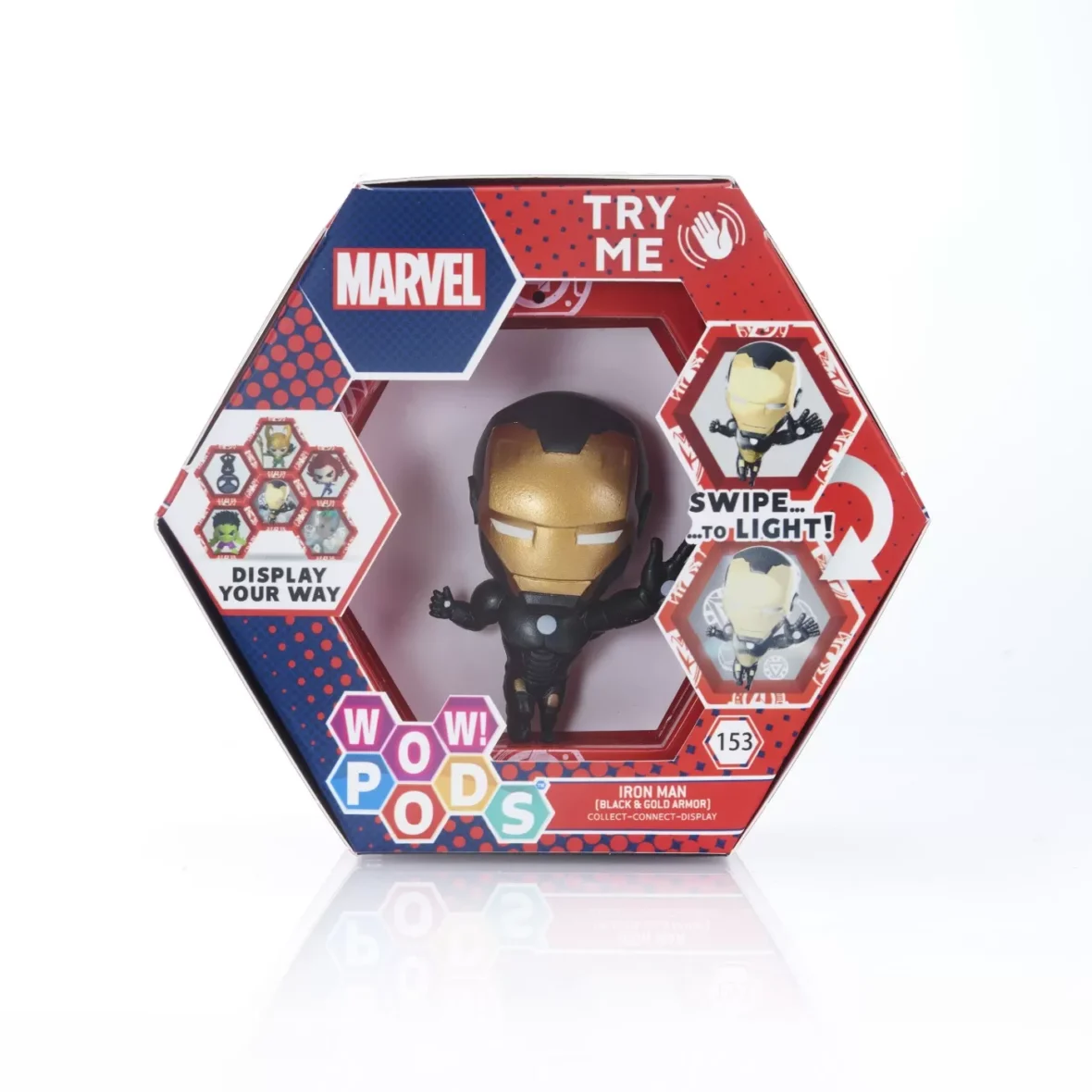 WOW! PODS – MARVEL IRON MAN CU ARMURA NEGRU SI AURIU