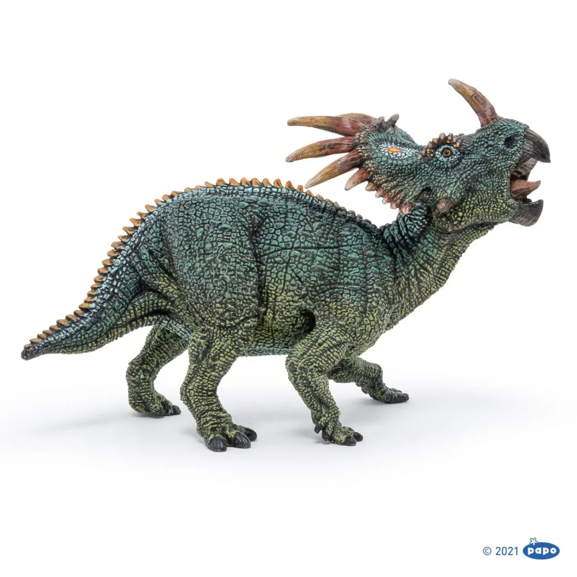 PAPO FIGURINA STYRACOSAURUS VERDE