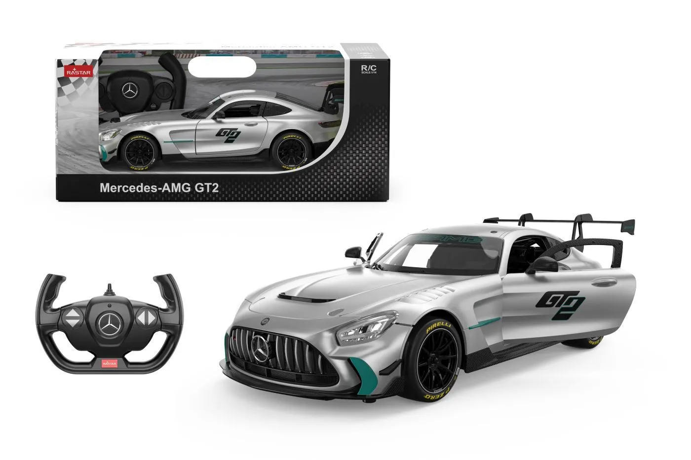 MASINA CU TELECOMANDA MERCEDES AMG GT2 SCARA 1 LA 14