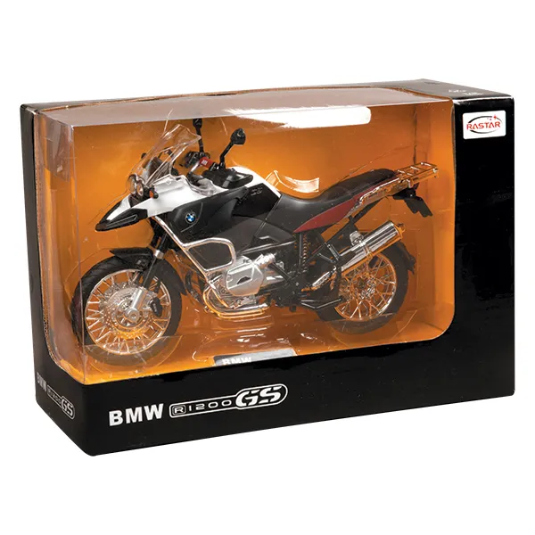 MOTOCICLETA METALICA BMW RS1200 GS ROSU SCARA 1 LA 9