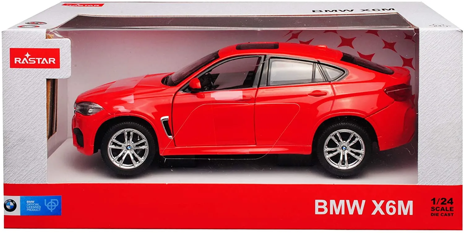MASINUTA METALICA BMW X6M ROSU SCARA 1 LA 24