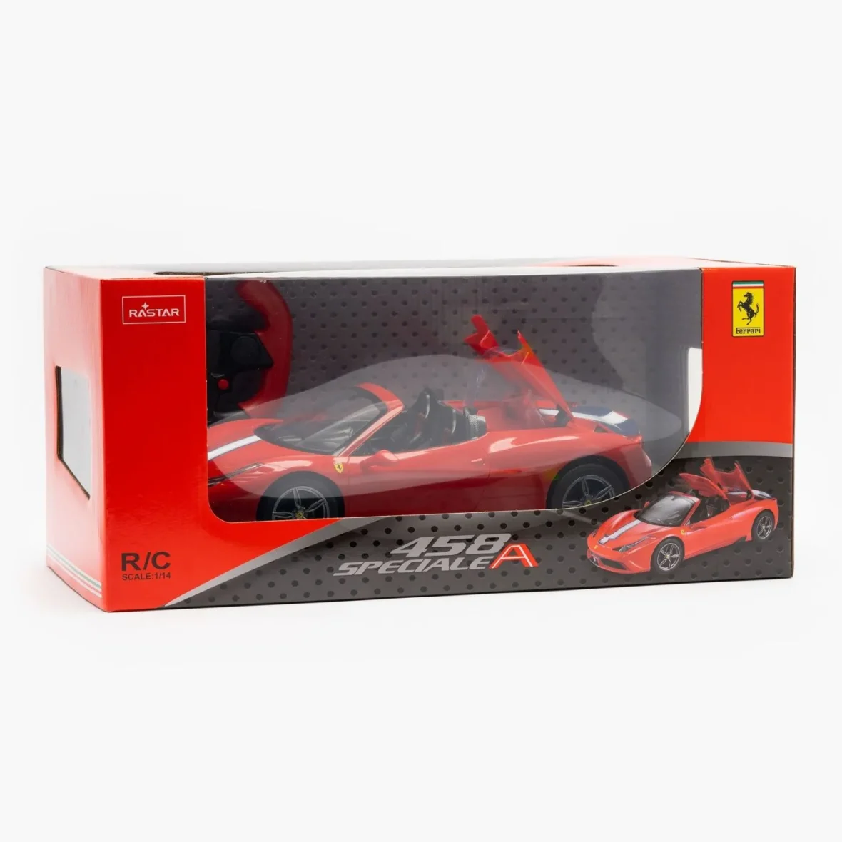 MASINA CU TELECOMANDA FERRARI 458 SPECIALE A ROSU SCARA 1 LA 14