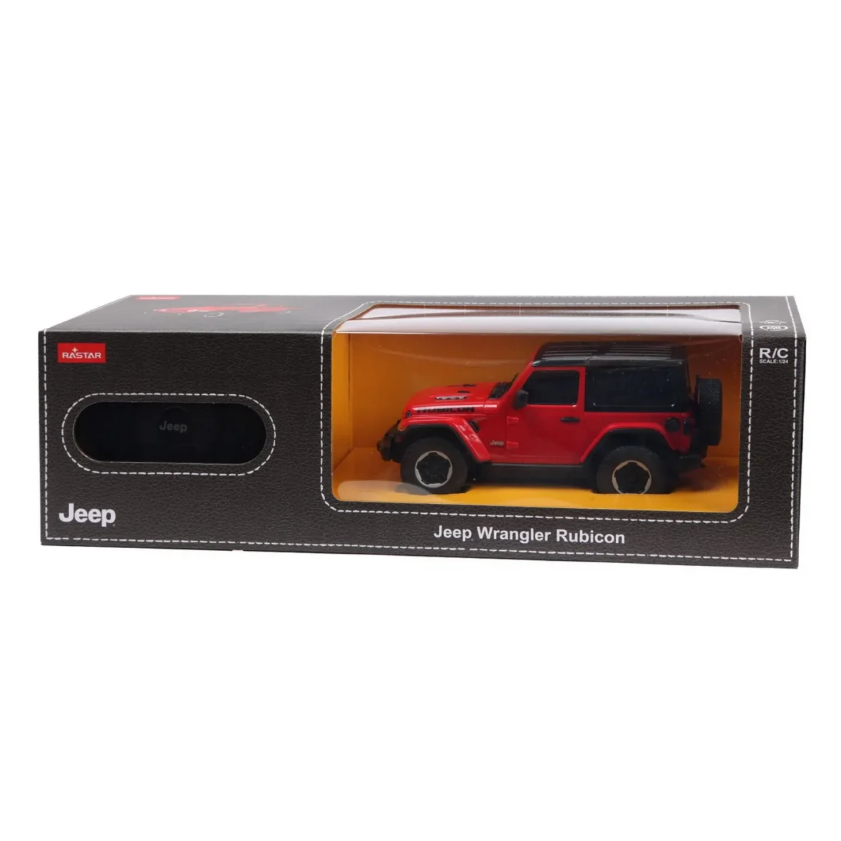 MASINA CU TELECOMANDA JEEP WRANGLER JL ROSU SCARA 1 LA 24